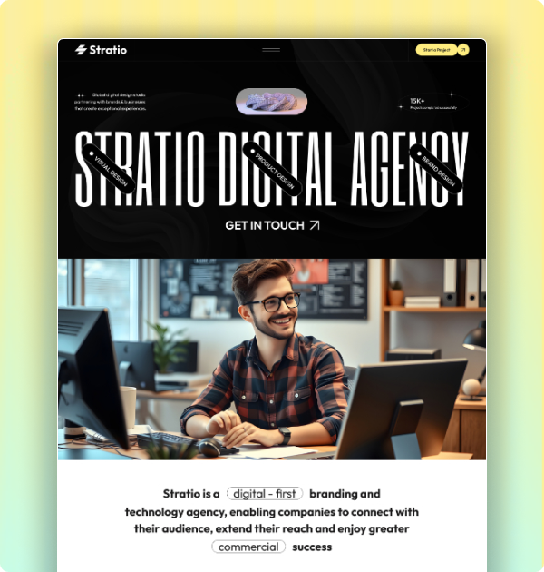 Marketing website - project screenshot